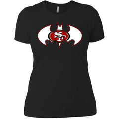 We Are The San Francisco 49ers Batman Nfl Mashup Women Cotton T-Shirt Women Cotton T-Shirt - parenttees