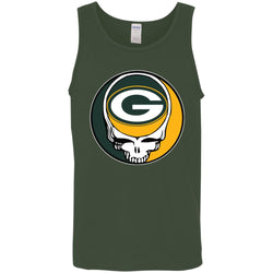 Green Bay Packer Grateful Dead Steal Your Face Football Nfl Shirts Men Cotton Tank