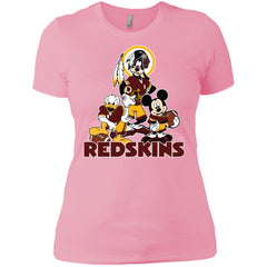 Mickey Mouse Washington Redskins American Football Nfl Sports Shirt Women Cotton T-Shirt Women Cotton T-Shirt - parenttees