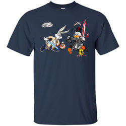 Star Wars T-shirts Rabbit Vs Duck Donald Funny Men Cotton T-Shirt