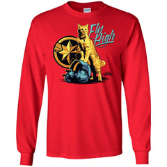 Captain Marvel Symbol Goose Fly High Men Long Sleeve Shirt Men Long Sleeve Shirt - parenttees