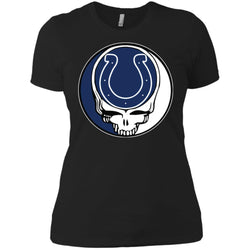 Indianapolis Colts Grateful Dead Steal Your Face Football Nfl Shirts Women Cotton T-Shirt