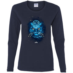 Captain Marvel Goose Blue Galaxy Portrait Women Long Sleeve Shirt Women Long Sleeve Shirt - parenttees