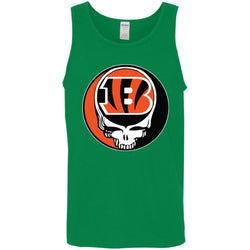 Cincinnati Bengals Grateful Dead Steal Your Face Football Nfl Shirts Men Cotton Tank