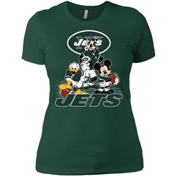 Mickey Mouse New York Jets American Football Nfl Sports Shirt Women Cotton T-Shirt