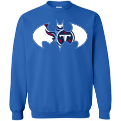 We Are The Tennessee Titans Batman Nfl Mashup Crewneck Pullover Sweatshirt Crewneck Pullover Sweatshirt - parenttees