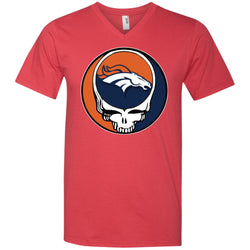 Denver Broncos Grateful Dead Steal Your Face Football Nfl Shirts Men V-Neck T-Shirt