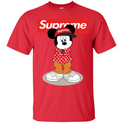 Supreme Mickey Mouse T-shirt Men Cotton T-Shirt Men Cotton T-Shirt - parenttees