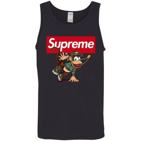 Supreme Monkey T-shirt Men Cotton Tank Black / X-Small Men Cotton Tank - parenttees