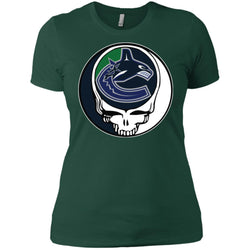 Vancouver Canucks Grateful Dead Steal Your Face Hockey Nhl Shirts Women Cotton T-Shirt