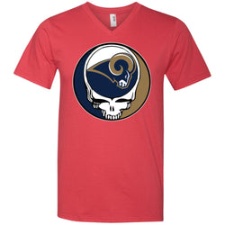 Los Angeles Rams Grateful Dead Steal Your Face Football Nfl Shirts Men V-Neck T-Shirt