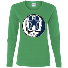 Dallas Cowboys Grateful Dead Steal Your Face Football Nfl Shirts Women Long Sleeve Shirt Women Long Sleeve Shirt - parenttees