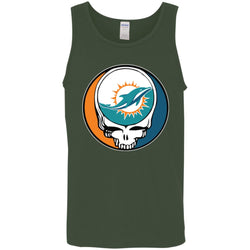 Miami Dolphins Grateful Dead Steal Your Face Football Nfl Shirts Men Cotton Tank