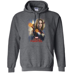 Marvel Captain Marvel Powers Portrait Pullover Hoodie Sweatshirt Pullover Hoodie Sweatshirt - parenttees