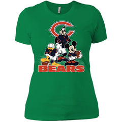 Mickey Mouse Chicago Bears American Football Nfl Sports Shirt Women Cotton T-Shirt Women Cotton T-Shirt - parenttees