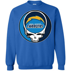 Los Angeles Chargers Grateful Dead Steal Your Face Football Nfl Shirts Crewneck Pullover Sweatshirt Crewneck Pullover Sweatshirt - parenttees