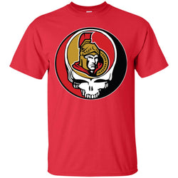 Ottawa Senators Grateful Dead Steal Your Face Hockey Nhl Shirts Men Cotton T-Shirt