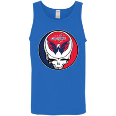 Washington Capitals Grateful Dead Steal Your Face Hockey Nhl Shirts Men Cotton Tank Men Cotton Tank - parenttees