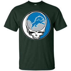 Detroit Lions Grateful Dead Steal Your Face Football Nfl Shirts Men Cotton T-Shirt Men Cotton T-Shirt - parenttees