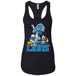 Mickey Mouse Detroit Lions American Football Nfl Sports Shirt Women Tank Top