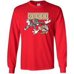 Gucci Tom And Jerry Cartoon T-shirt Men Long Sleeve Shirt Men Long Sleeve Shirt - parenttees