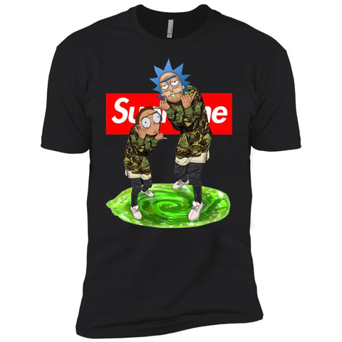 Supreme Rick And Morty Best T-shirt Men Short Sleeve T-Shirt Black / X-Small Men Short Sleeve T-Shirt - parenttees