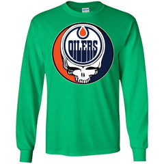 Edmonton Oilers Grateful Dead Steal Your Face Hockey Nhl Shirts Men Long Sleeve Shirt Men Long Sleeve Shirt - parenttees