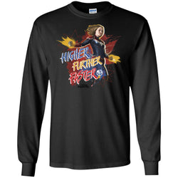 Captain Marvel Movie Vintage Colors Powers Men Long Sleeve Shirt