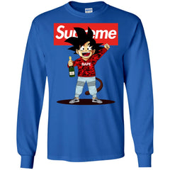 Supreme Songoku T-shirt Men Long Sleeve Shirt Men Long Sleeve Shirt - parenttees