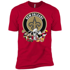 Nfl – New Orleans Saints Super Bowl 2019 Mickey Mouse Minnie Mouse Donald Duck Daisy Duck Football Men Short Sleeve T-Shirt Men Short Sleeve T-Shirt - parenttees