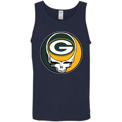 Green Bay Packer Grateful Dead Steal Your Face Football Nfl Shirts Men Cotton Tank Men Cotton Tank - parenttees