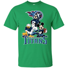 Mickey Mouse Tennessee Titans American Football Nfl Sports Shirt Men Cotton T-Shirt Men Cotton T-Shirt - parenttees