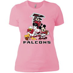 Mickey Mouse Atlanta Falcons American Football Nfl Sports Shirt Women Cotton T-Shirt Women Cotton T-Shirt - parenttees