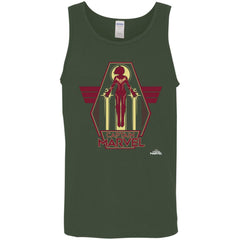 Captain Marvel Red Yellow Flight Powers Men Cotton Tank Men Cotton Tank - parenttees