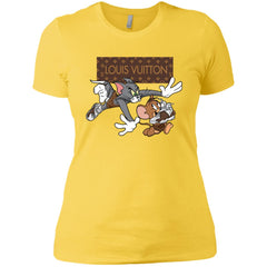 Louis Vuitton Cartoon Tom And Jerry T-shirt Women Cotton T-Shirt Women Cotton T-Shirt - parenttees