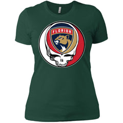 Florida Panthers Grateful Dead Steal Your Face Hockey Nhl Shirts Women Cotton T-Shirt Women Cotton T-Shirt - parenttees