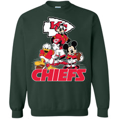 Mickey Mouse Kansas City Chiefs American Football Nfl Sports Shirt Crewneck Pullover Sweatshirt Crewneck Pullover Sweatshirt - parenttees
