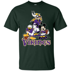 Mickey Mouse Minnesota Vikings American Football Nfl Sports Shirt Men Cotton T-Shirt Men Cotton T-Shirt - parenttees