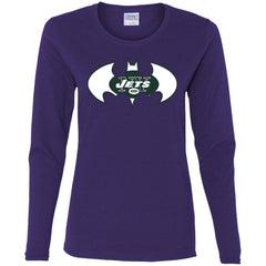 We Are The New York Jets Batman Nfl Mashup Women Long Sleeve Shirt Women Long Sleeve Shirt - parenttees