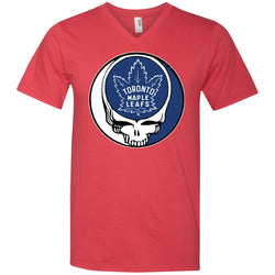 Toronto Maple Leafs Grateful Dead Steal Your Face Hockey Nhl Shirts Men V-Neck T-Shirt