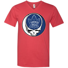 Toronto Maple Leafs Grateful Dead Steal Your Face Hockey Nhl Shirts Men V-Neck T-Shirt Men V-Neck T-Shirt - parenttees