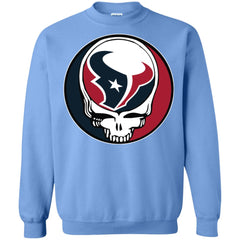 Houston Texans Grateful Dead Steal Your Face Football Nfl Shirts Crewneck Pullover Sweatshirt Crewneck Pullover Sweatshirt - parenttees