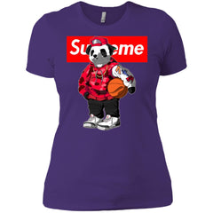 Supreme Bear Basketball T-shirt Women Cotton T-Shirt Women Cotton T-Shirt - parenttees