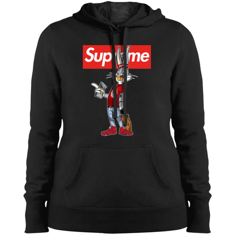 Supreme Rabbit Money Women Hooded Sweatshirt Black / X-Small Women Hooded Sweatshirt - parenttees