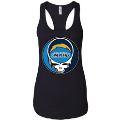 Los Angeles Chargers Grateful Dead Steal Your Face Football Nfl Shirts Women Tank Top