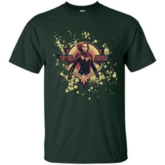 Captain Marvel Cracked Paint Splatter Logo Men Cotton T-Shirt Men Cotton T-Shirt - parenttees