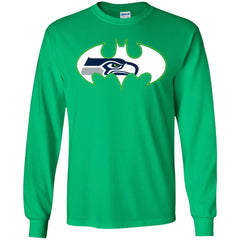 We Are The Seattle Seahawks Batman Nfl Mashup Men Long Sleeve Shirt Men Long Sleeve Shirt - parenttees