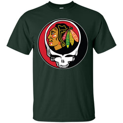 Chicago Blackhawks Grateful Dead Steal Your Face Hockey Nhl Shirts Men Cotton T-Shirt