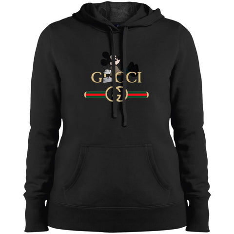 Gucci Mickey T-shirt Women Hooded Sweatshirt Black / X-Small Women Hooded Sweatshirt - parenttees