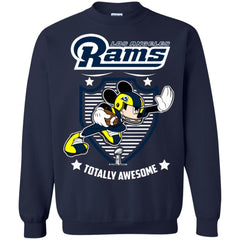 Nfl – Los Angeles Rams Totally Awesome Mickey Mouse Super Bowl 2019 Football Crewneck Pullover Sweatshirt Crewneck Pullover Sweatshirt - parenttees